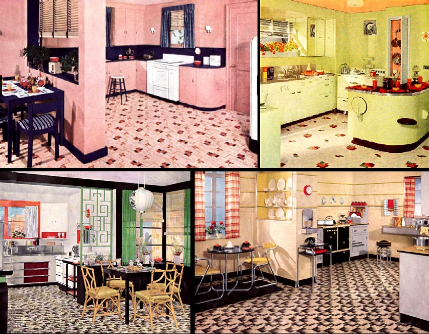 Art Deco Room Design Primer - 1930s Kitchens